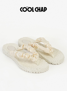 COOLCHAP浮光流动系列麻花人字拖女新款防滑海边沙滩度假夹脚凉拖