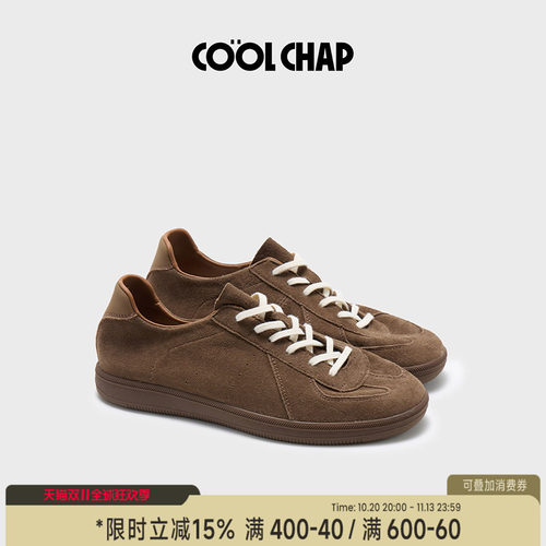 COOLCHAP反绒真皮德训鞋秋新款