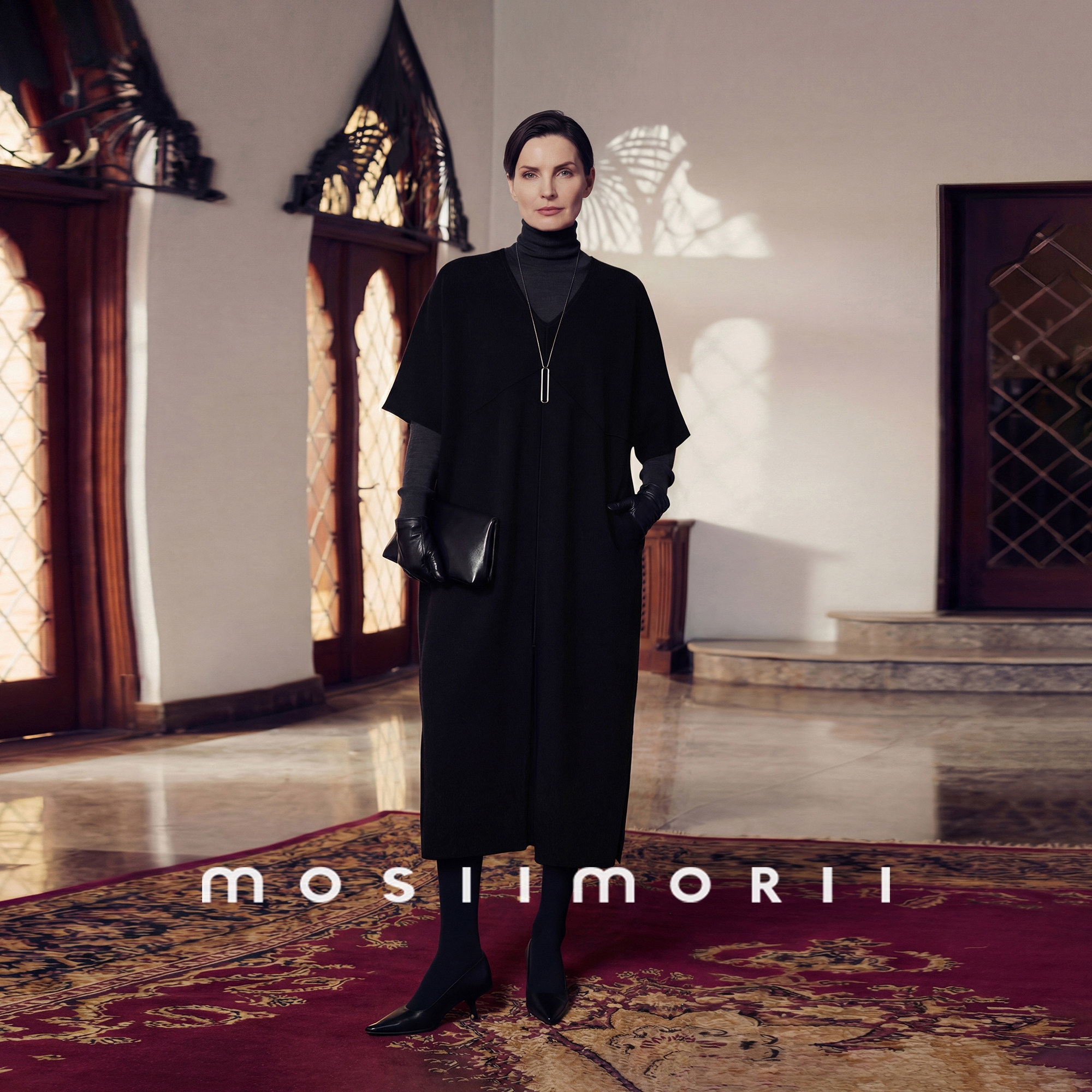 MOSIIMORII【加百列】春季毛呢裙子女绵羊毛2026新款双面呢连衣裙
