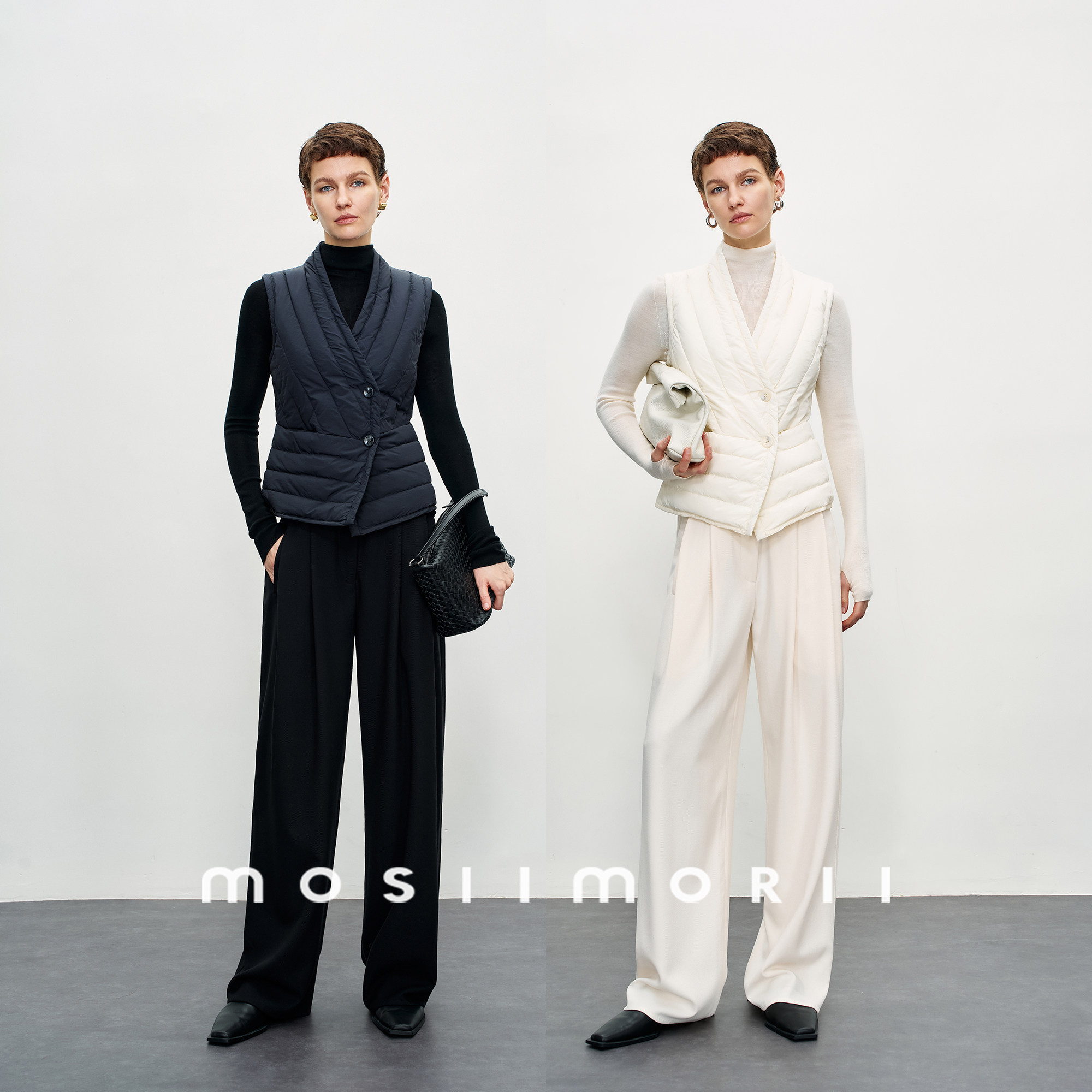 MOSIIMORII【鹅绒马甲】冬季超保暖鹅绒马甲女2026年新款90白鹅绒