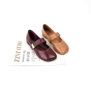 法式小香风气质真皮单鞋女配裙子晚晚风复古豆豆百搭小众玛丽珍鞋