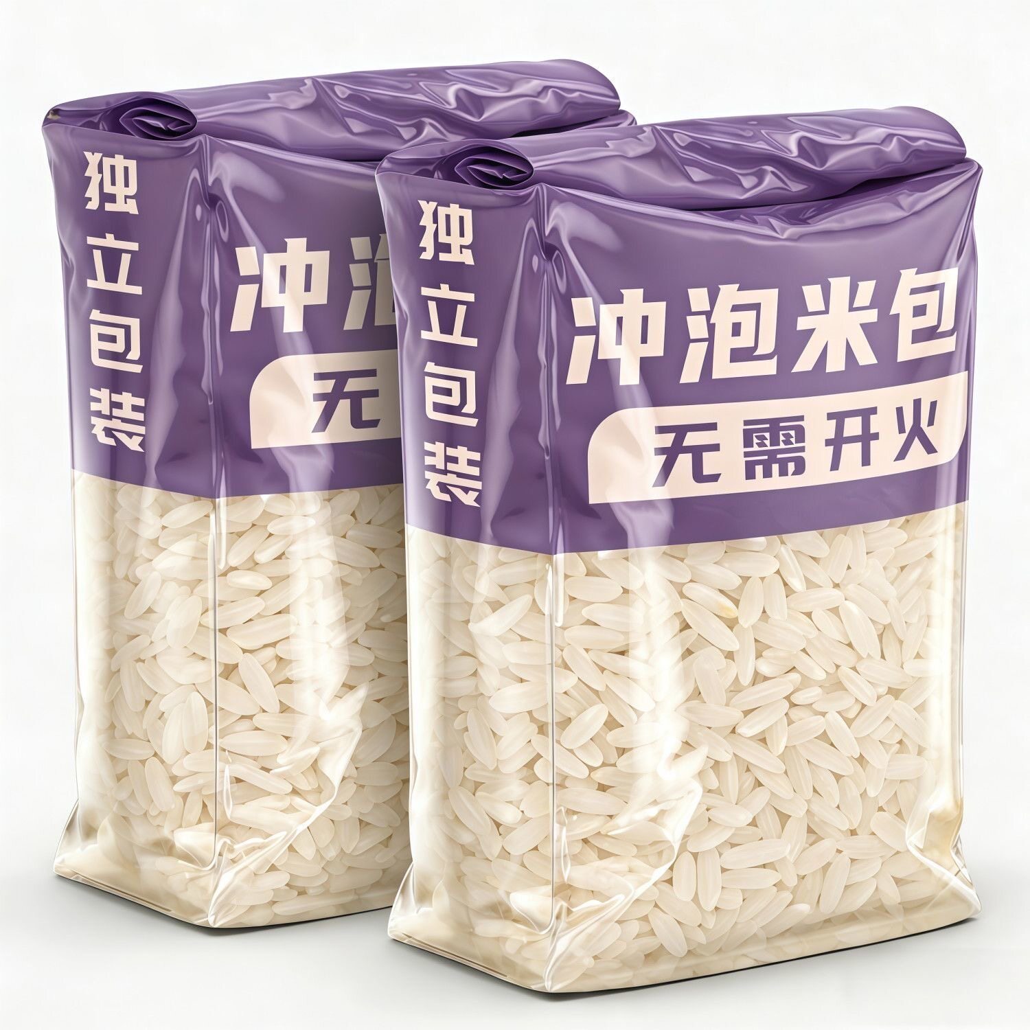 冲泡米自热米饭纯饭宿舍速食品免蒸免煮袋装米包学生方便