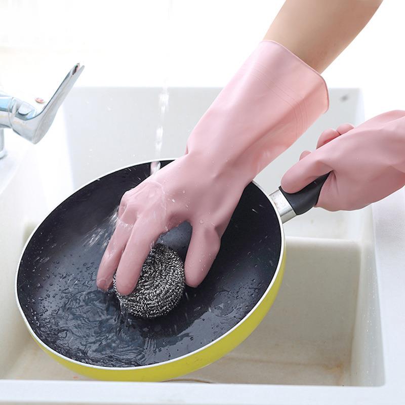 房洗碗手套加厚耐用型防水清洁家厨乳务女洗衣拨款胶橡胶皮手胶套