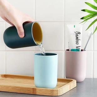 轻奢简约漱口杯家用刷牙杯子创意牙缸杯宿舍好物 洗漱杯情侣套装