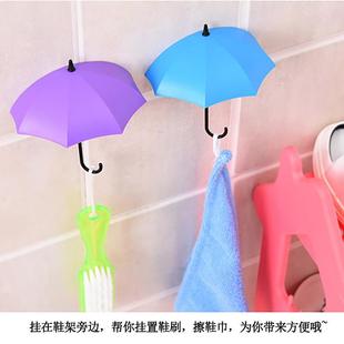 创意墙上雨伞挂钩强力承重粘胶挂勾厨房卫生间无痕免打孔壁挂粘钩