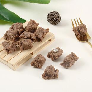 仿真水趣煮牛肉冰玩贴假食品牛肉粒猪肉块味箱食玩过家家具
