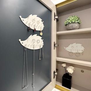 门创意刺室猬壁挂粘胶挂钩关后钥匙挂钩浴壁柜玄首饰收纳架
