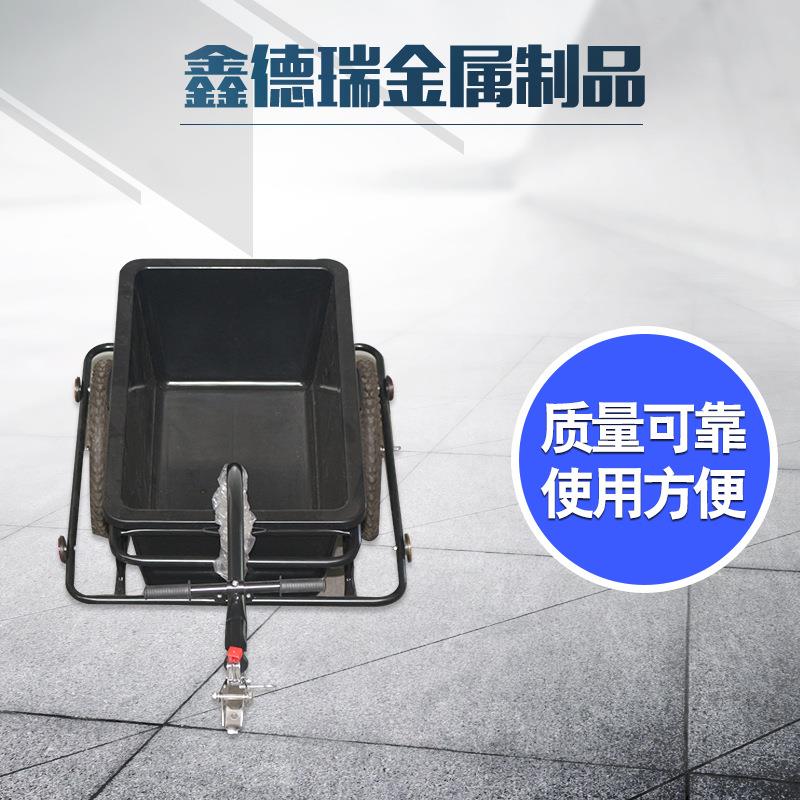 静音搬运手推车平板两轮自行拖车牵引工具车