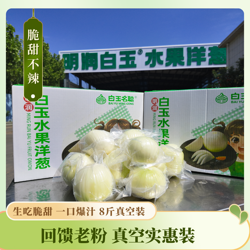 【经典优选装】白玉水果洋葱 脆甜多汁 生食新品