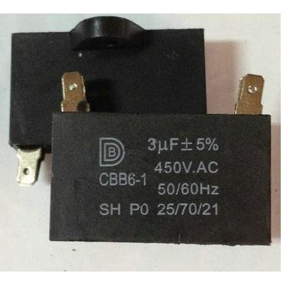 空调插脚电容 CBB61 1.5/2/2.5/3/4/5/6/8UF 450V 外风机启动电容