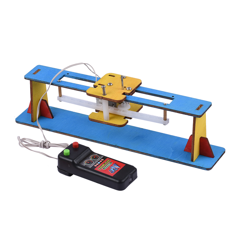 速发小学生益智手工科学小实验电动滑轨物理科技手工小制作材料包