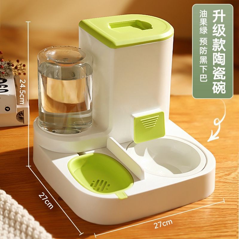 速发饮水机大容量干湿分离自动喂水器水粮一体喂食器猫咪狗饮水器