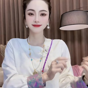 极速宋锦新中式上衣马甲衬衫两件套女真丝国风坎肩背心唐装外套马