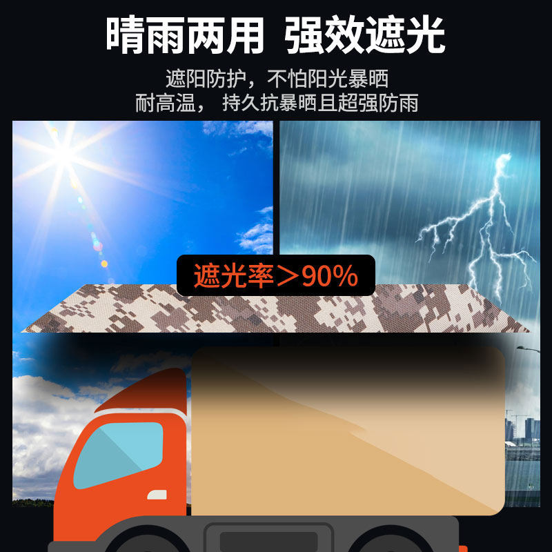 蓬布防晒防雨加厚雨棚帐篷布雨棚布阳台封闭神器防水遮挡布防风布