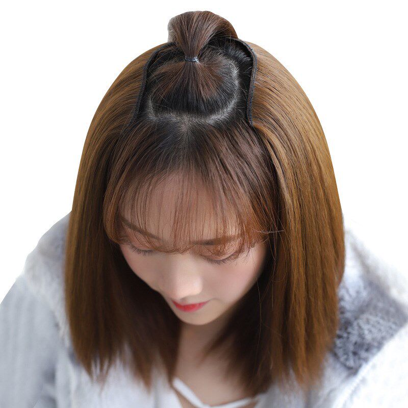 速发U型直发U形假发片一片式蓬松增发量接长发垫发片女增厚发根逼