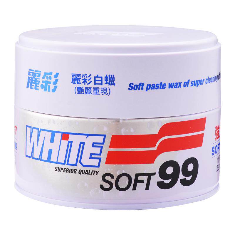 速发SOFT99汽车白色软蜡+黑色固蜡+车蜡去污蜡抛光蜡汽车打蜡