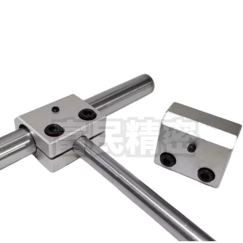 铝合金三通支架T型固定夹块连接件90度直角夹光轴支架锁紧管夹具