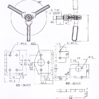 推拉式快速夹钳SD-36202M 36204M 36224M不锈钢夹具36204MSS肘夹
