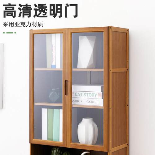 书架落地家用隔断置物架客厅简易收纳柜卧室格子储物学生书房书柜