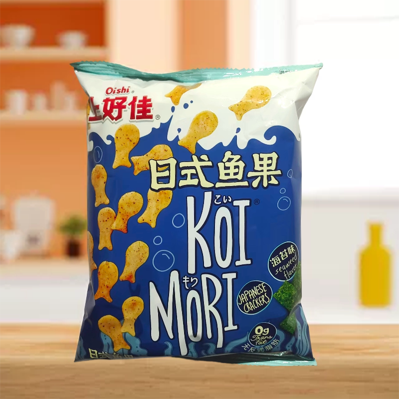 上好佳日式鱼果海苔味50克 袋装 休闲零食追剧聚餐办公室解馋零嘴