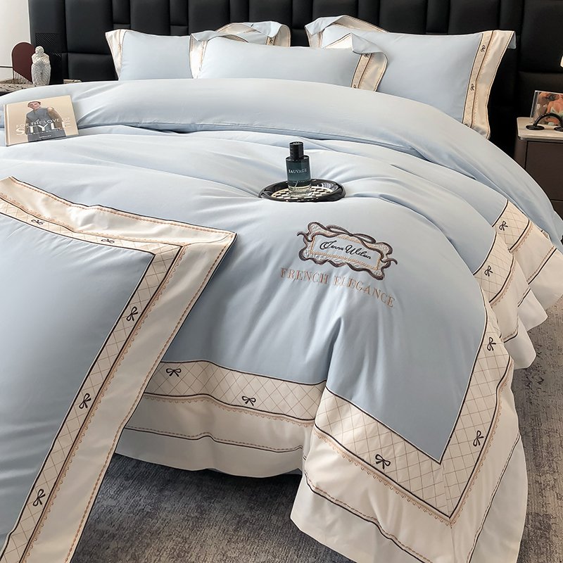 母婴级A类全棉加厚磨毛四件套