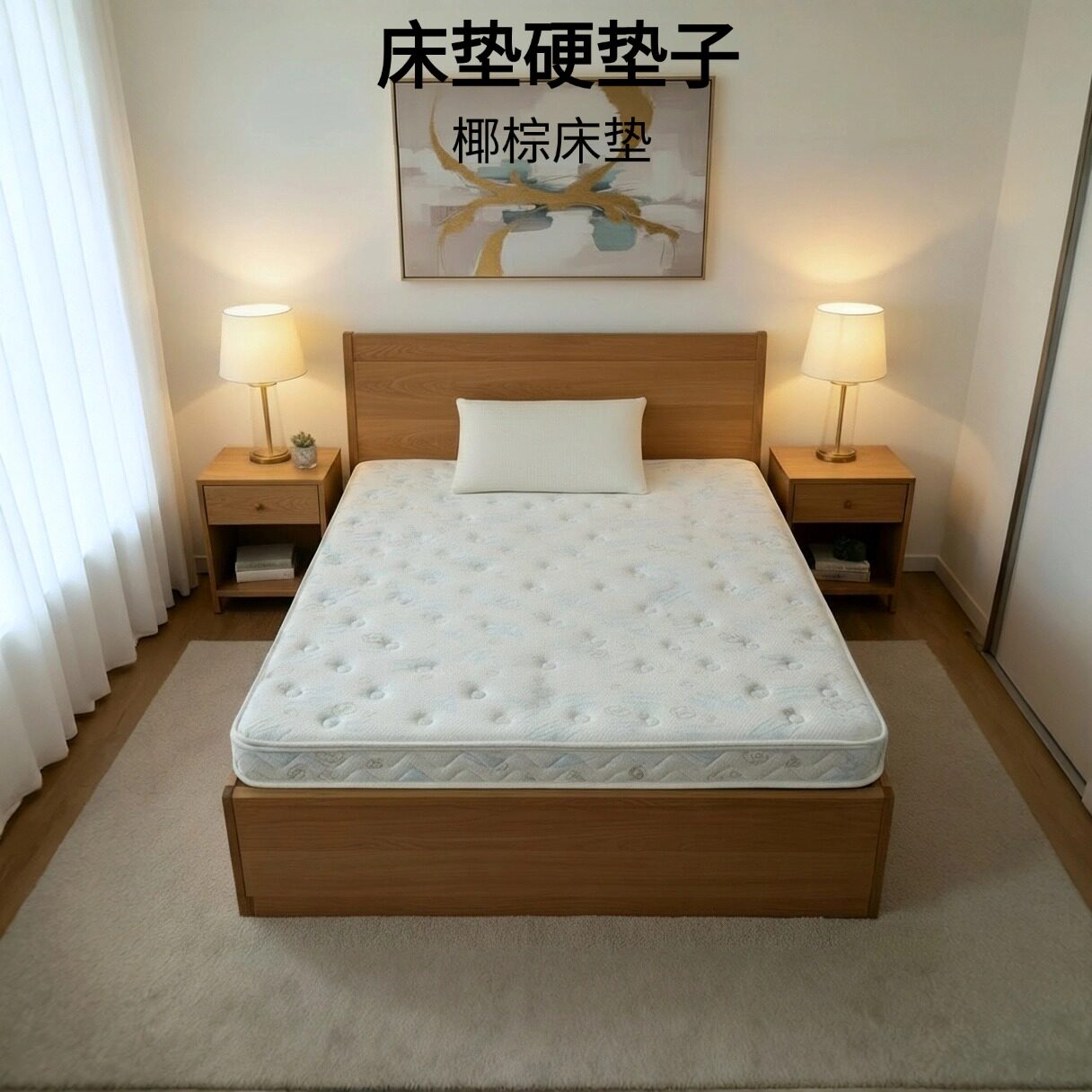 菲欧宫床垫硬垫子椰棕床垫护腰护脊可定制硬床垫子0胶水0甲醛