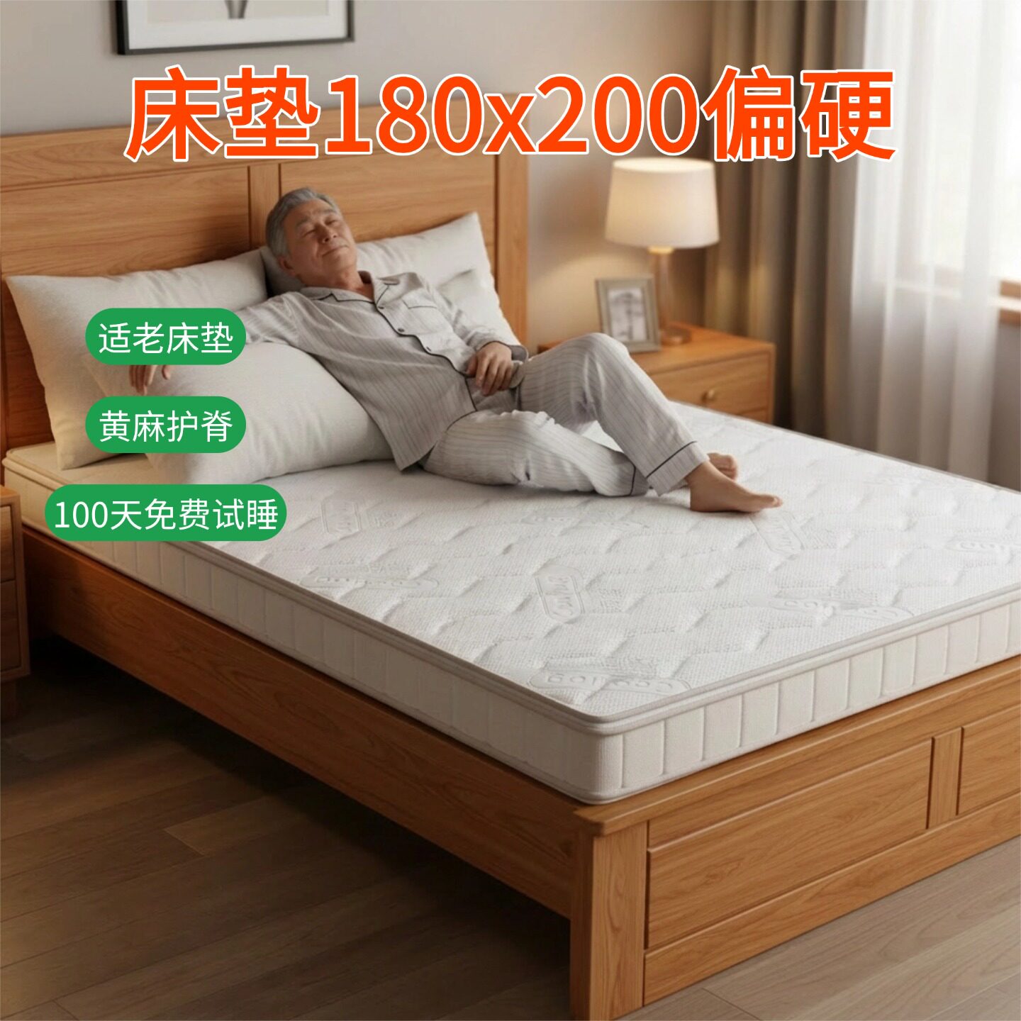 菲欧宫冰丝护脊偏硬适老床垫图片