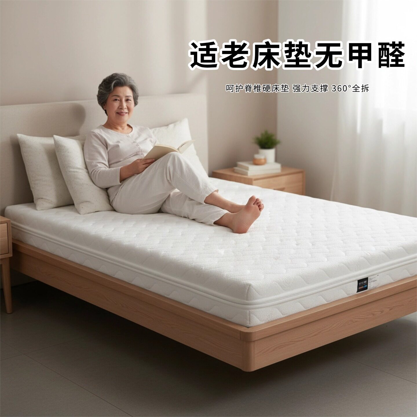 菲欧宫床垫无甲醛适老椰棕黄麻S型儿童护腰脊偏硬全拆榻榻米0胶水