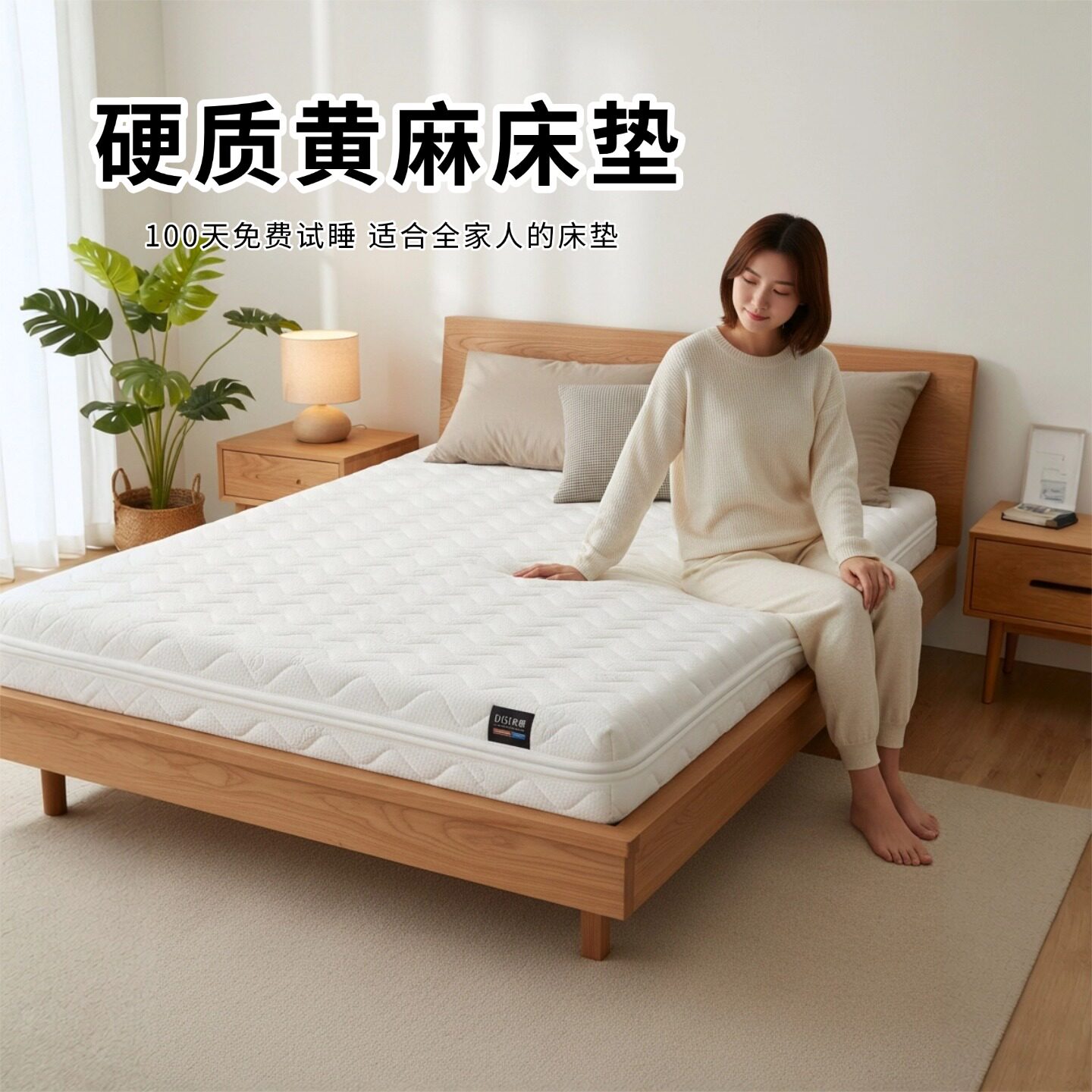 菲欧宫硬质床垫黄麻S型椰棕老人儿童护腰脊全拆0甲醛0胶水榻榻米