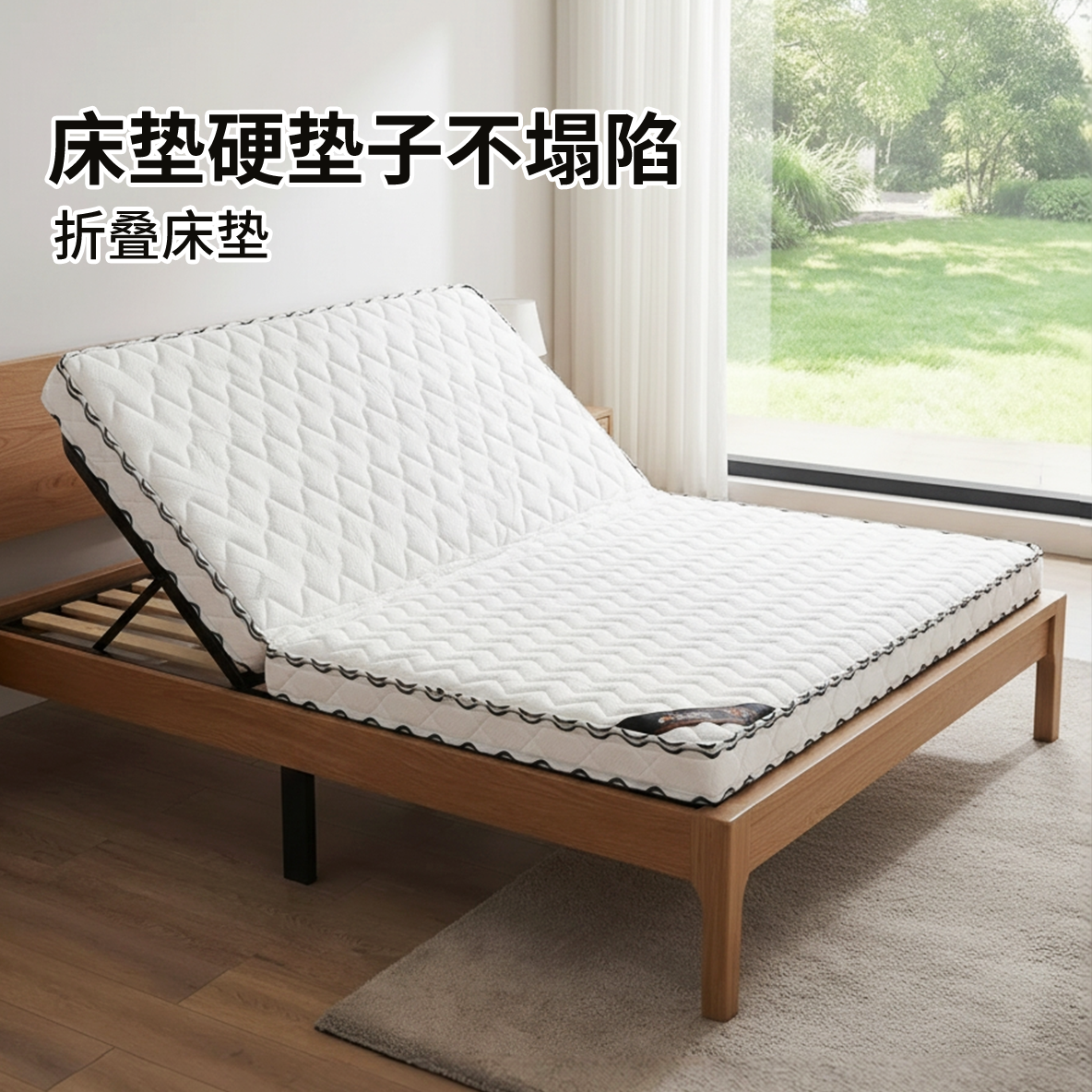 菲欧宫床垫硬垫子不塌陷折叠黄麻天然椰棕老人护腰脊0甲醛榻榻米