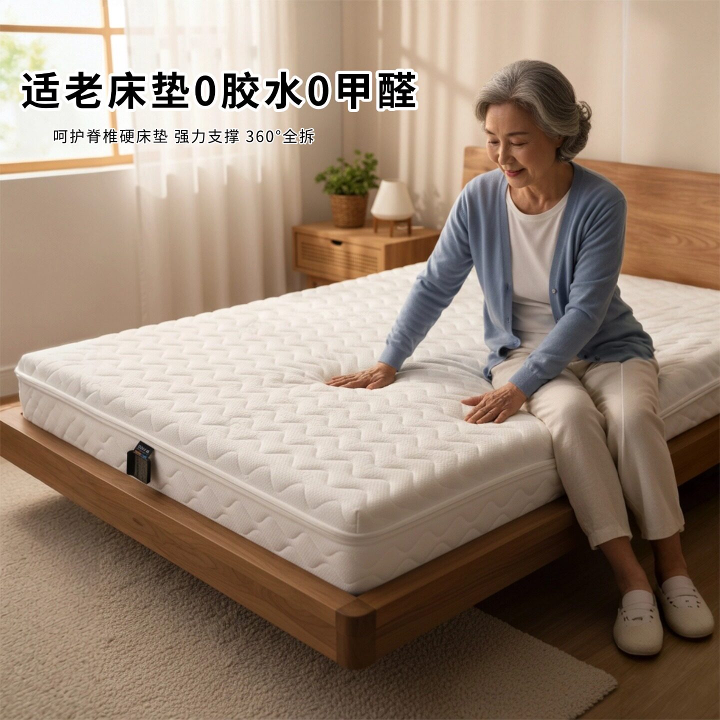 菲欧宫床垫0胶水0甲醛适老椰棕S型黄麻儿童护腰脊偏硬全拆榻榻米