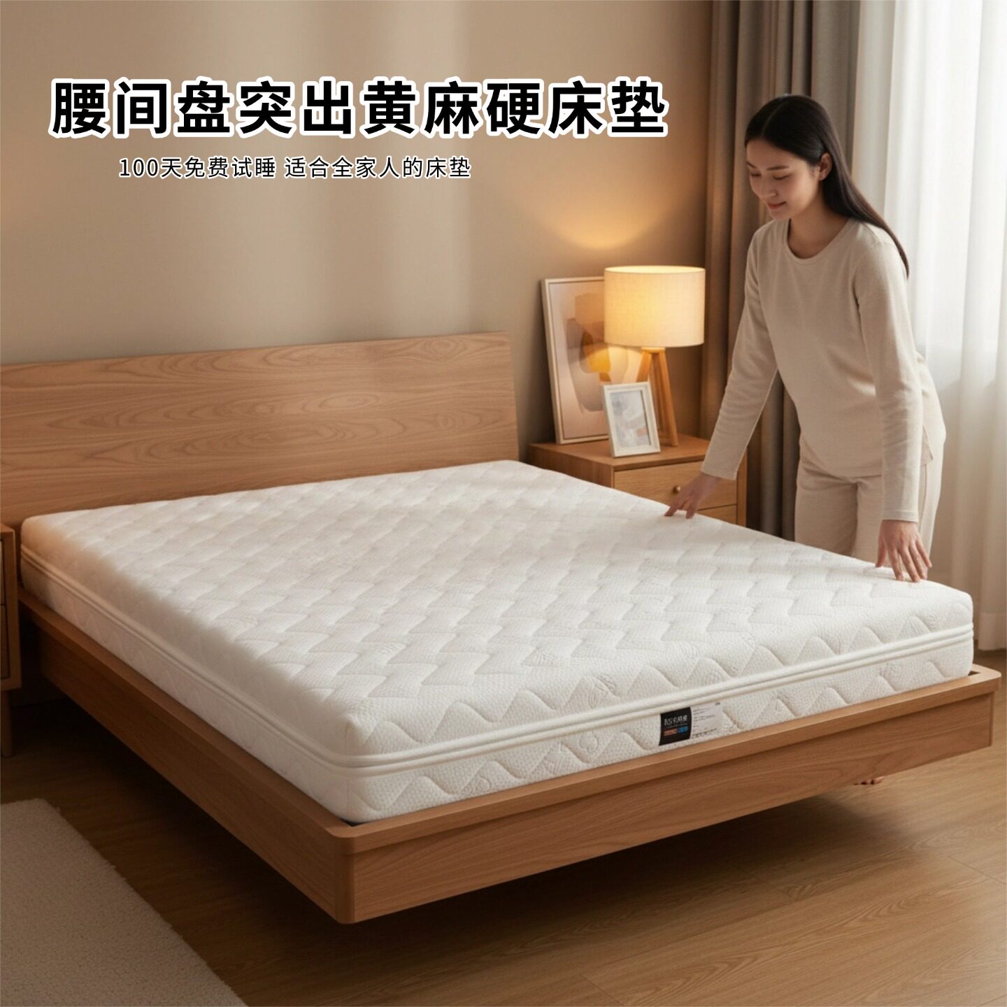 菲欧宫腰间盘突出硬床垫黄麻S型椰棕老人护腰全拆0甲醛胶水榻榻米