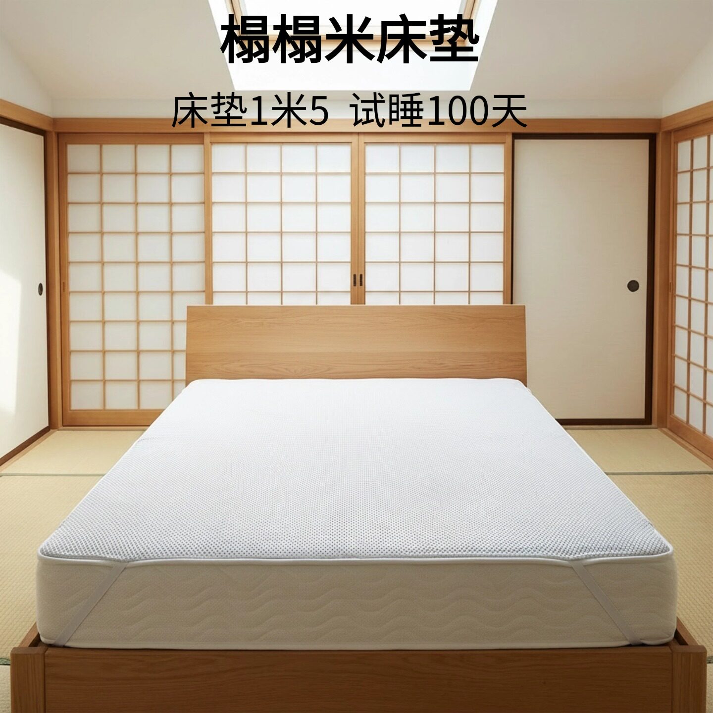 菲欧宫床垫1米5黄麻床垫硬垫子家用环保榻榻米护脊薄床垫护腰成人