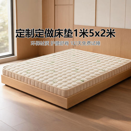 菲欧宫床垫1米5x2米定制定做椰棕黄麻儿童护脊护腰适老榻榻米折叠