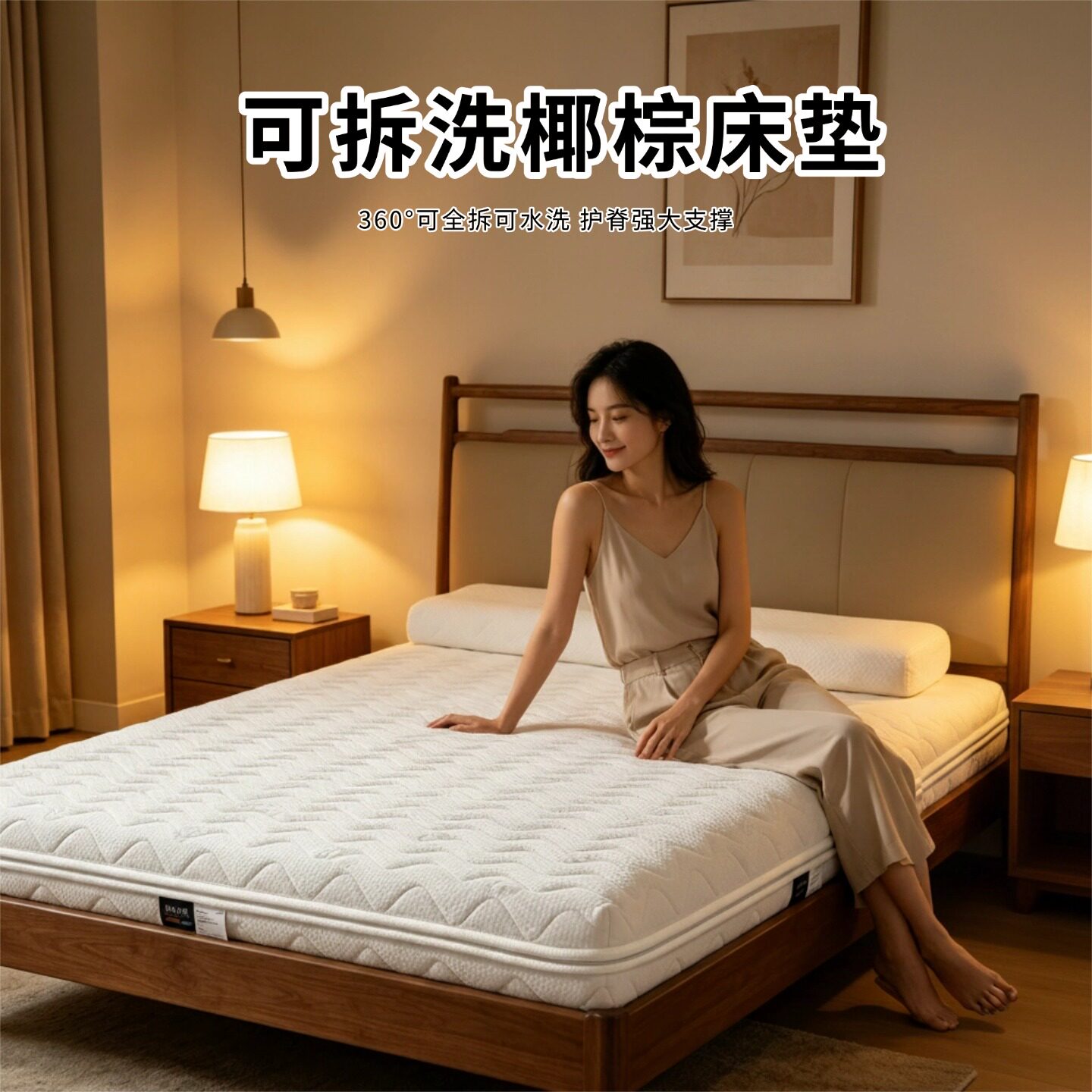 菲欧宫黄麻全拆式S黄麻护腰0胶水
