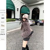 me云朵慕斯 for 环保仿皮草皮毛一体外套女高级感气质毛毛大衣