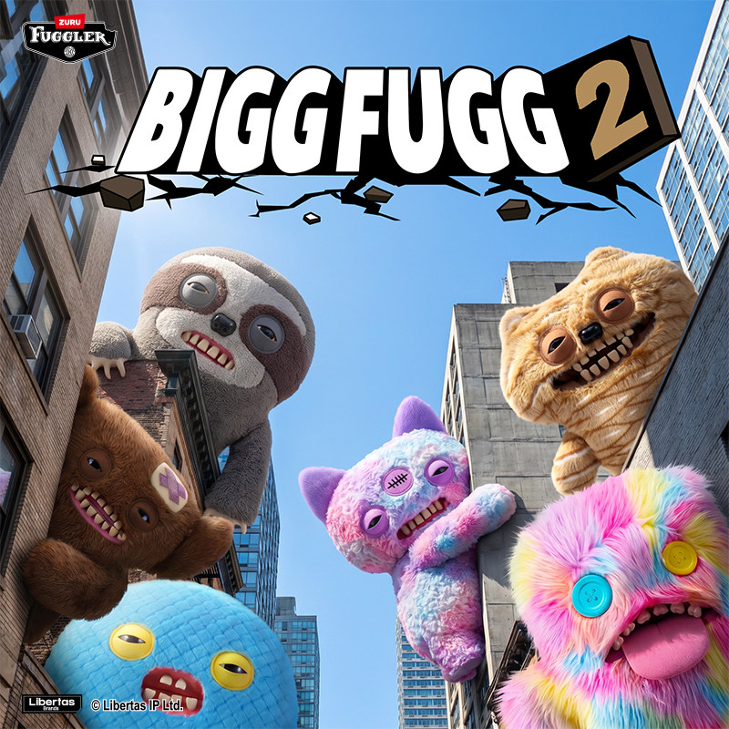 Fuggler官方正版萌牙怪兽梦幻巨宝二代毛绒玩偶丑萌搞怪潮玩公仔