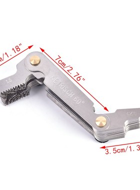 极速New 1pcs Screw Gauge Whitworth 55 Degree Metrisch 60 Deg