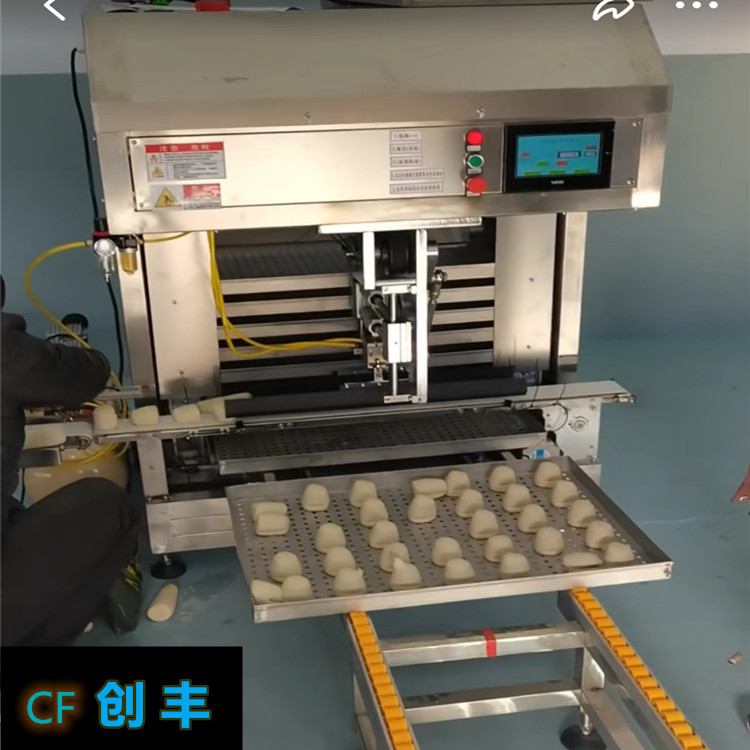 创丰供应圆馒头生产线方馒头流水线包子摆盘一体机馒头蒸箱批发价
