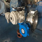 电动硬密封法兰蝶阀 高温排风阀 电动三偏心多层次蝶阀 D943H 10R