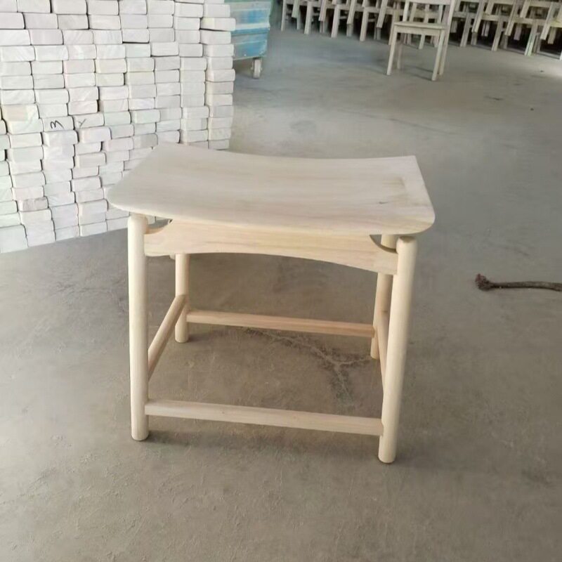 北榆木全实木方凳白茬坯凳子板凳简约矮凳换鞋凳用鼓凳圆凳琴凳