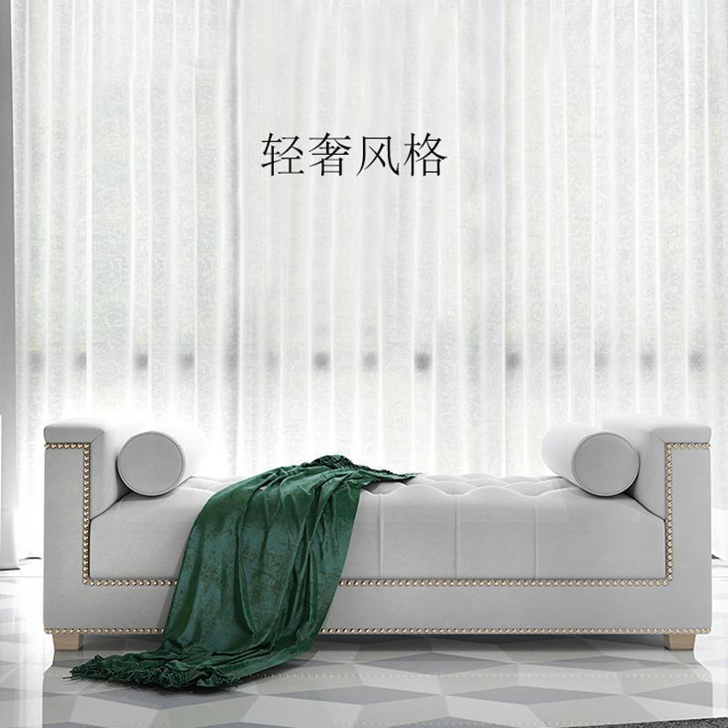 2026布艺床尾凳卧室床前放衣贵妃榻北欧轻奢客厅衣帽间沙发换鞋凳