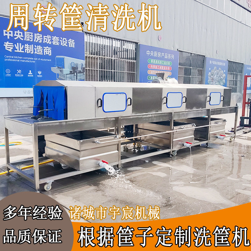 全自动洗筐机大型果蔬筐鸡蛋筐油渍筐清洗机高压喷淋周转筐清洗机