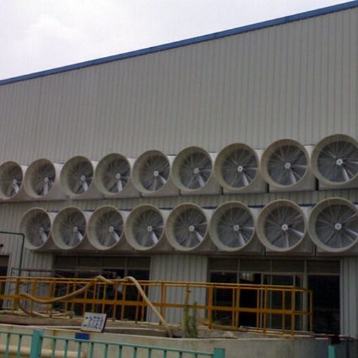 工程塑料厂通风降温 环保空调 负压风机 降温水帘