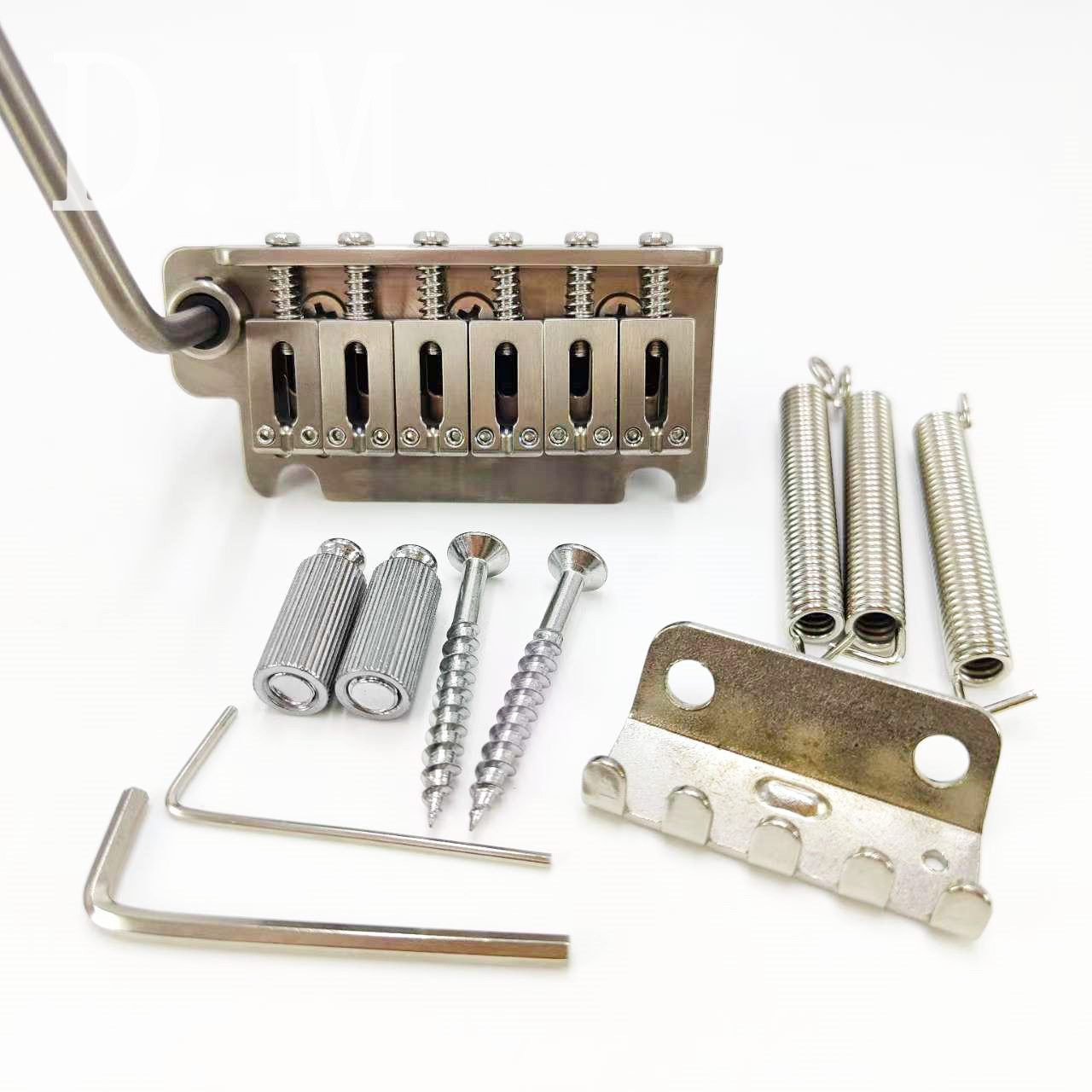 钛合金原色小双摇琴桥底座10.5/10.8弦距电吉他6弦拉弦板颤音琴桥