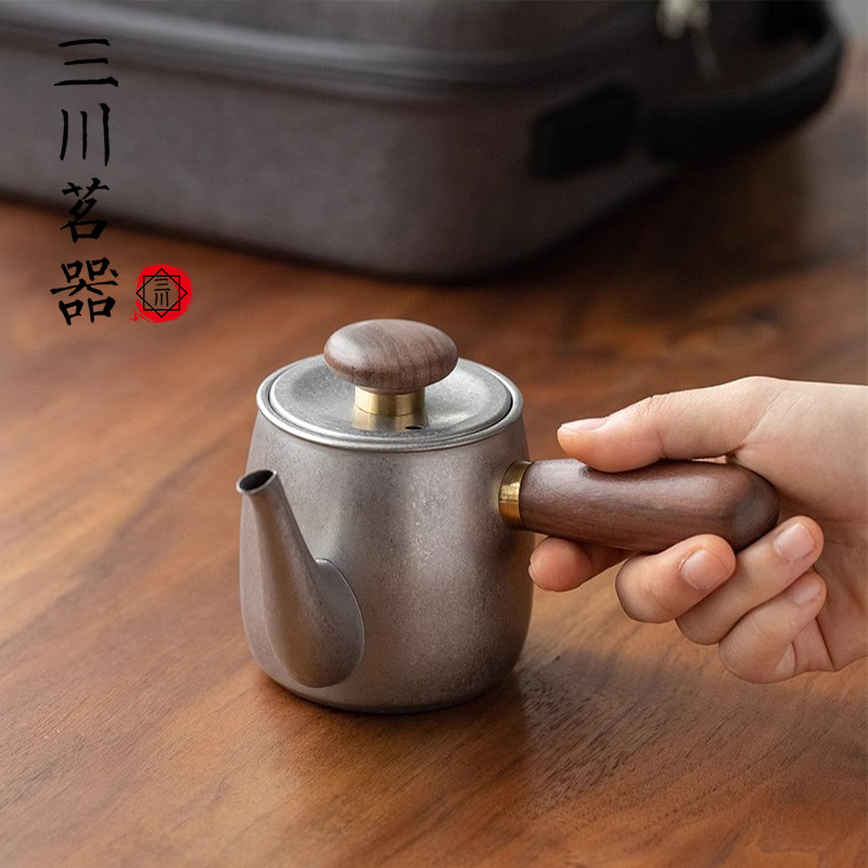 小Q复古日式手冲咖啡茶壶图片