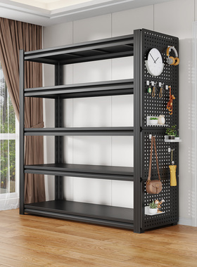 家用货架置物架家用一体靠墙储物架阳台收纳架仓库快递钢制货物架