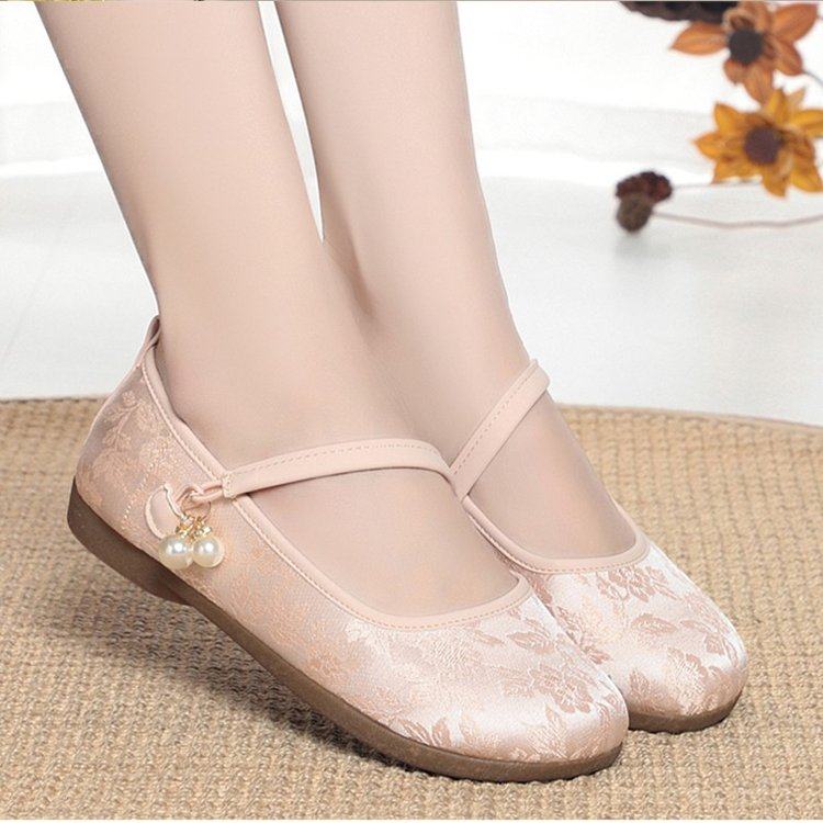 2025新款新中式国风平底单鞋舒适软底浅口玛丽珍女鞋古风汉服布鞋,女鞋,浅口单鞋,淘宝优惠券,粉丝福利购,淘宝优惠卷