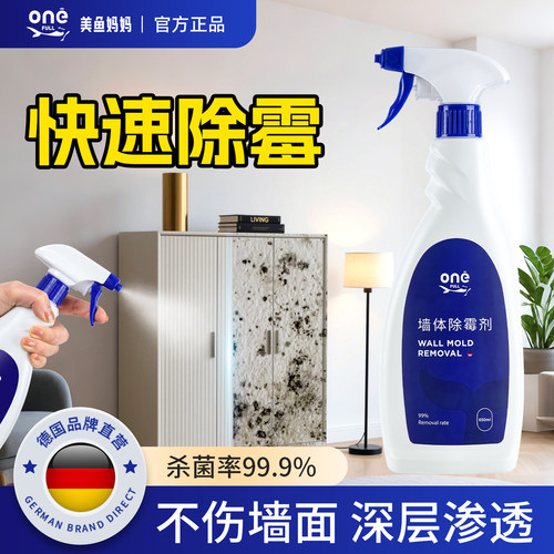 一喷除霉，省时省力，不伤墙面
