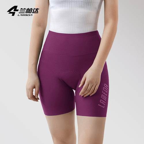 lamada自行车短裤裤子吊带裤妇女高腰公路自行车山地自行车吊带裤